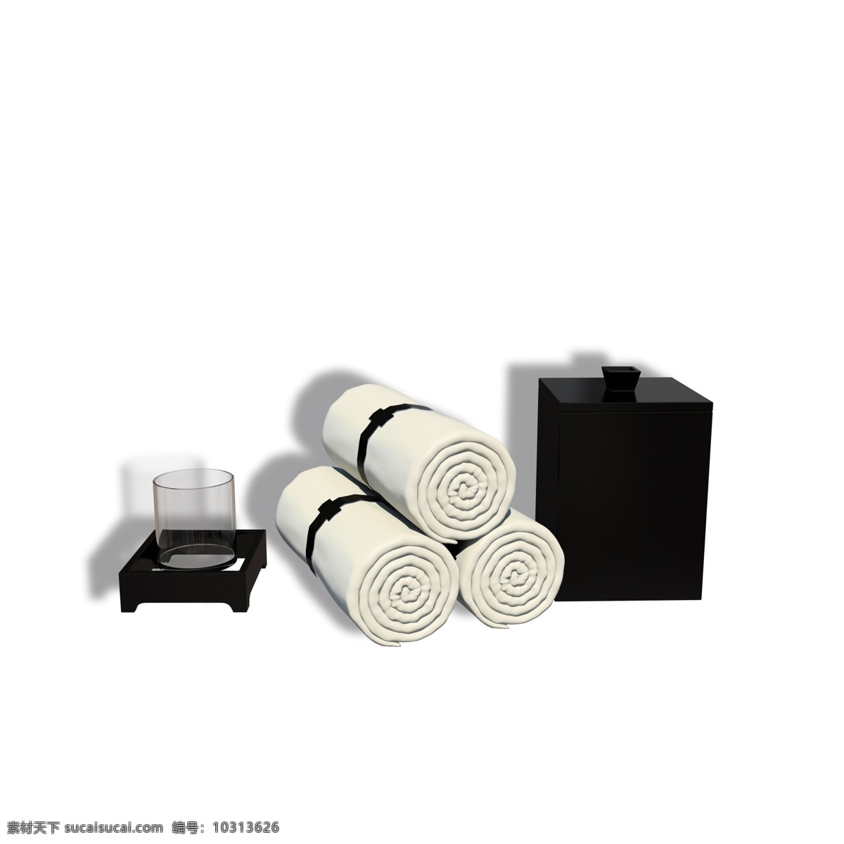 时尚 毛巾 杯子 抽 纸盒 抽纸盒 宾馆用品 日常用品 洗漱用品 玻璃杯子 喝茶 喝水 透明 黑色 白色