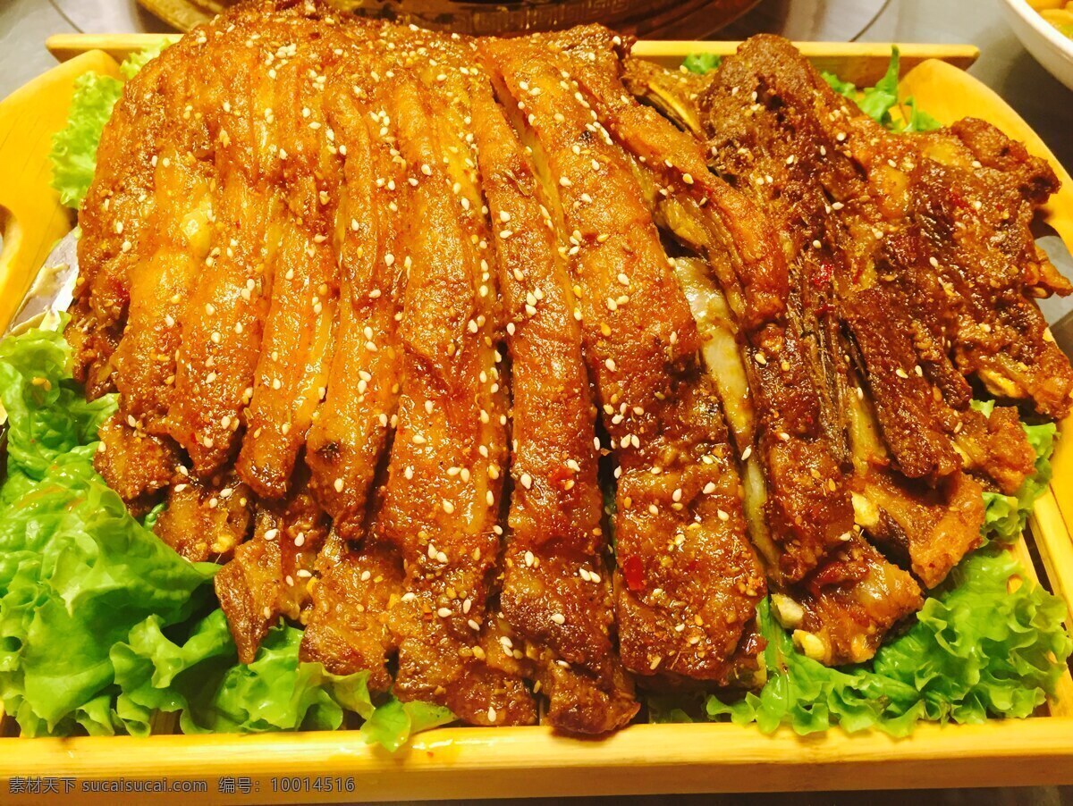 蒙氏烤羊排 蒙古族 蒙餐 羊排 烤羊排 肉食 草原美食 餐饮美食 传统美食