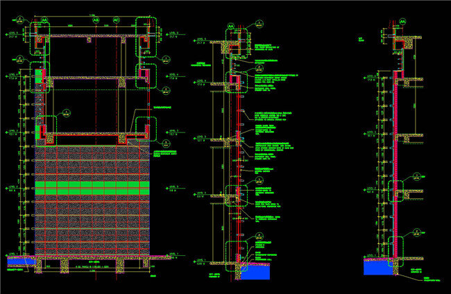 墙 身 详图 建筑 cad 图纸 建筑设计 建筑图纸 施工 设计图 施工图 装潢图纸 别墅装潢 cad素材