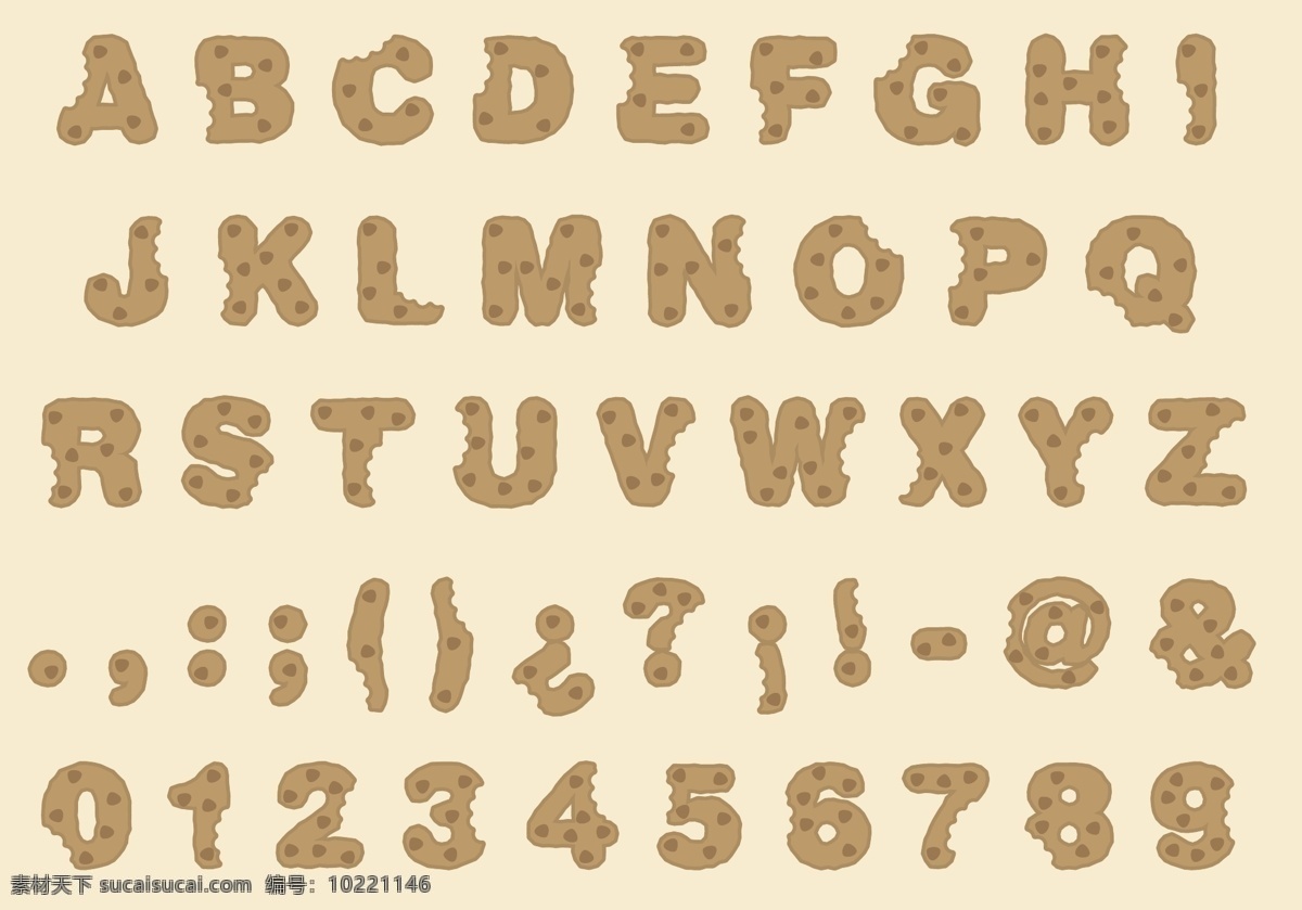 饼干 字母 数字 手绘饼干 食物 美食 手绘食物 矢量素材 曲奇 手绘曲奇 饼干曲奇 手绘甜点 甜点 饼干图标 饼干字母 字体 字体设计