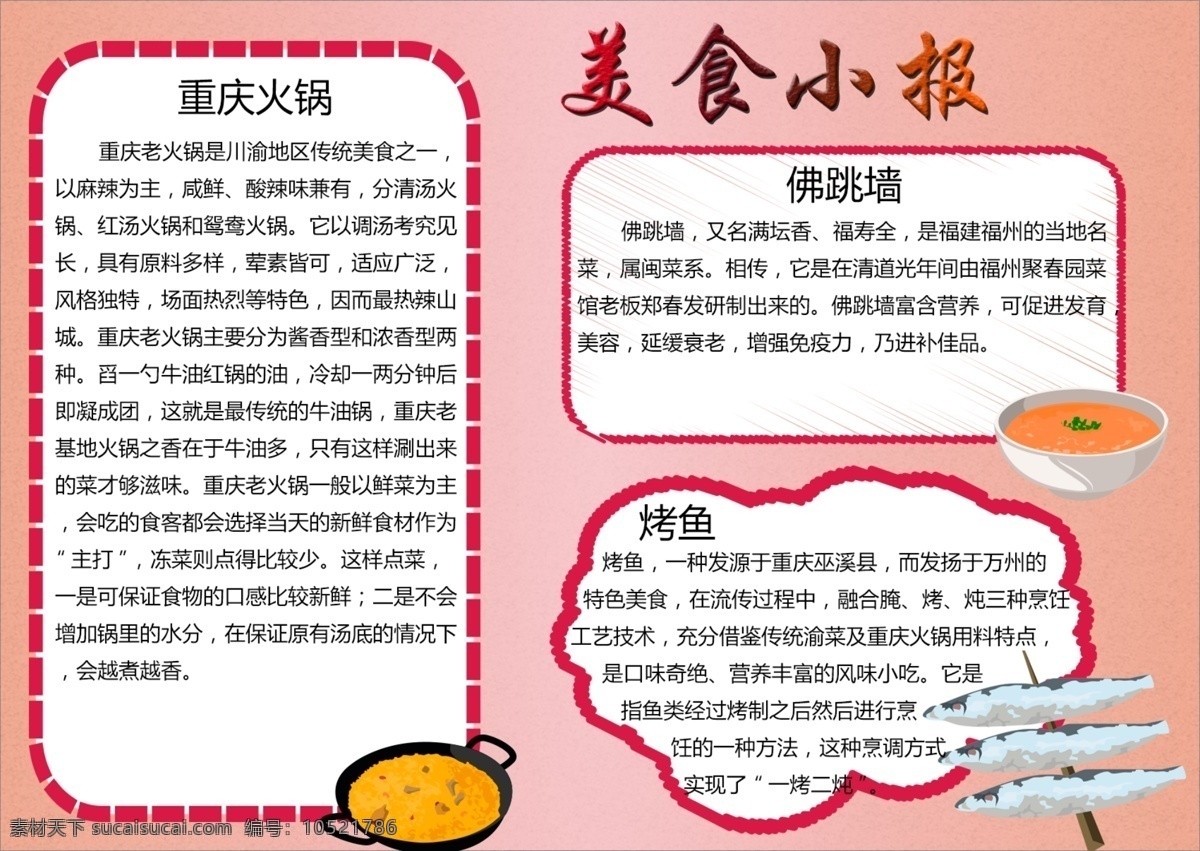平面 卡通 美食 小报 平面小报 美食小报 美食手抄报 平面美食小报