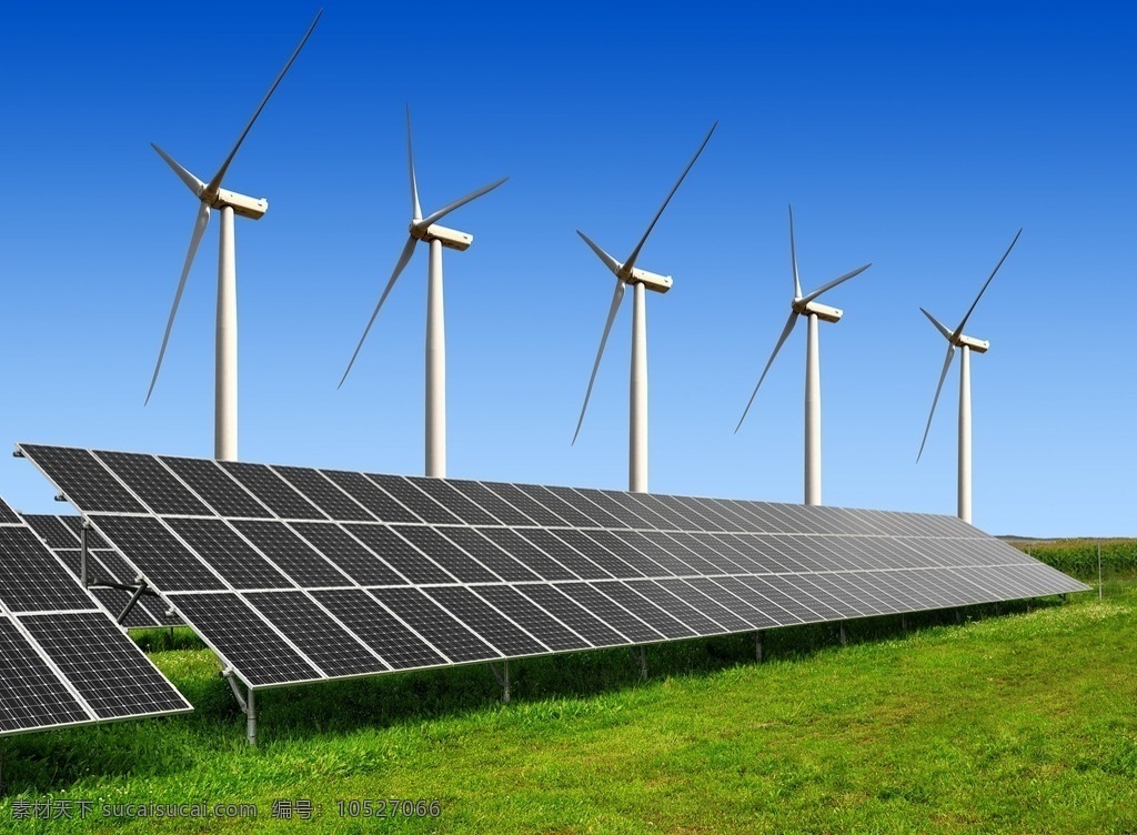太阳能板 太阳能 蓝天白云 光能源 风车 绿色能源 绿色电力 环保 蓝天 白云 工业生产 现代科技 自可再生能源 现代工业 阳光 光线 再生能源 环保能源