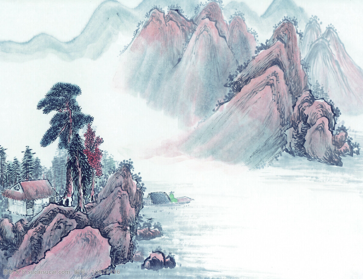 中华 艺术 绘画 古画 山水画 壮丽 河山 中国 古代 传统绘画艺术 美术绘画 名画欣赏 水彩画 水墨画 文化艺术