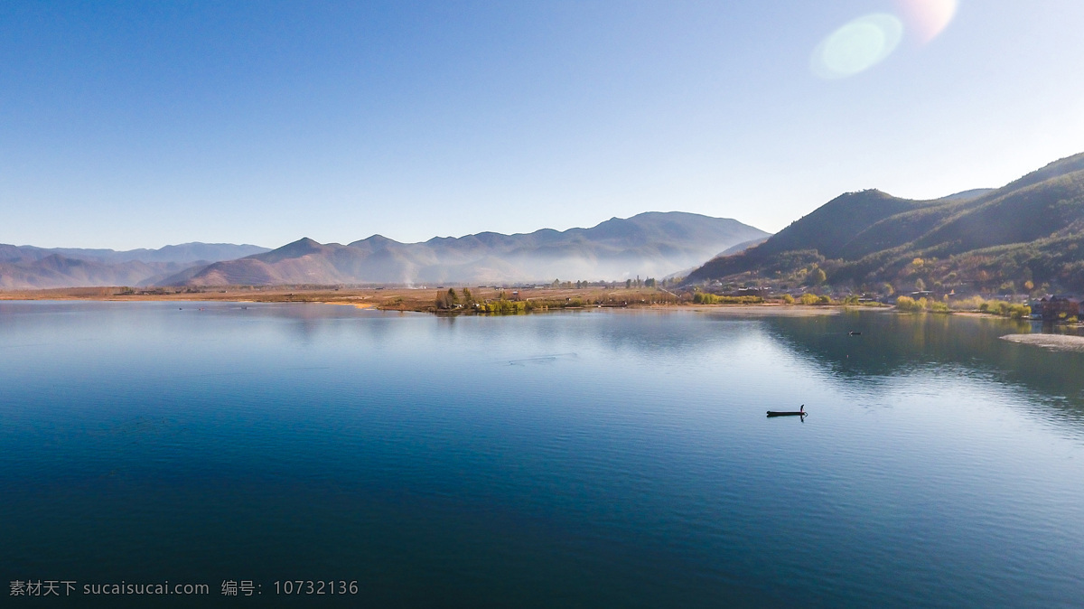 唯美 泸沽湖 航拍 风景 高清 云南 自然景观 风景名胜