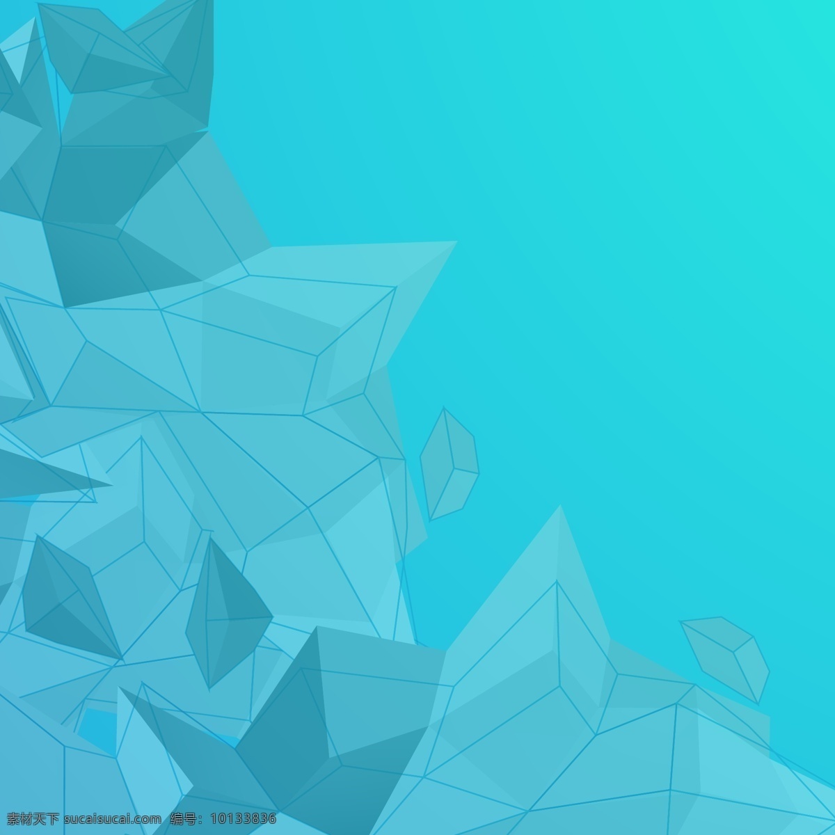 2017 蓝色 创意 多边形 底纹 元素 海报 背景 h5背景 变幻 纹理元素
