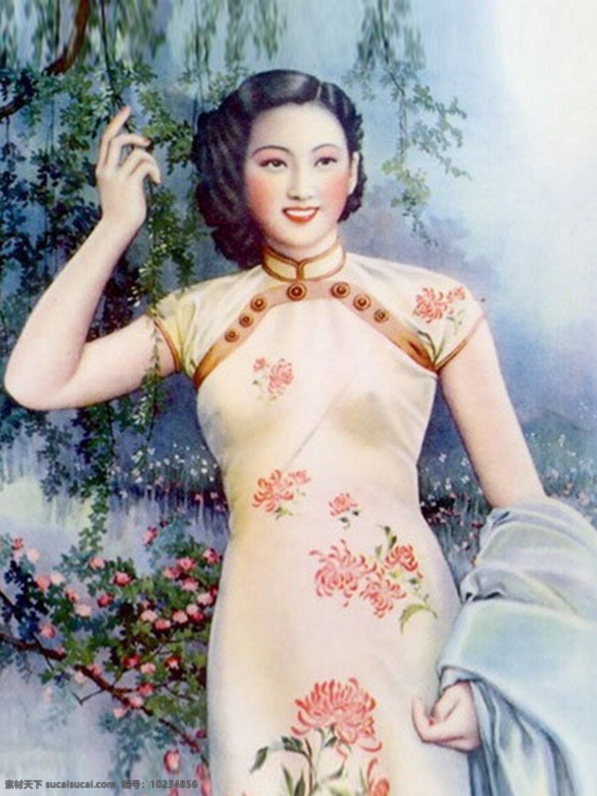 老上海装饰画 图 装饰画 老上海 女人 人物图库 女性妇女