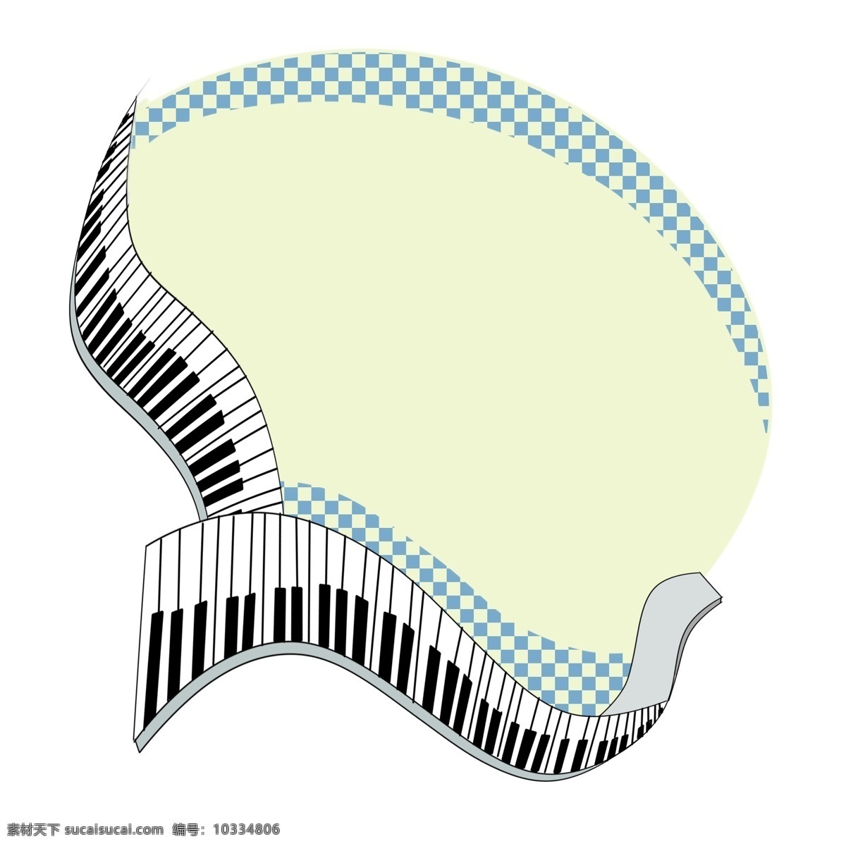 音乐 元素 钢琴 黑白 琴键 相框 手绘 乐器 画框 黑白琴键 边框 免抠 格子 小清新