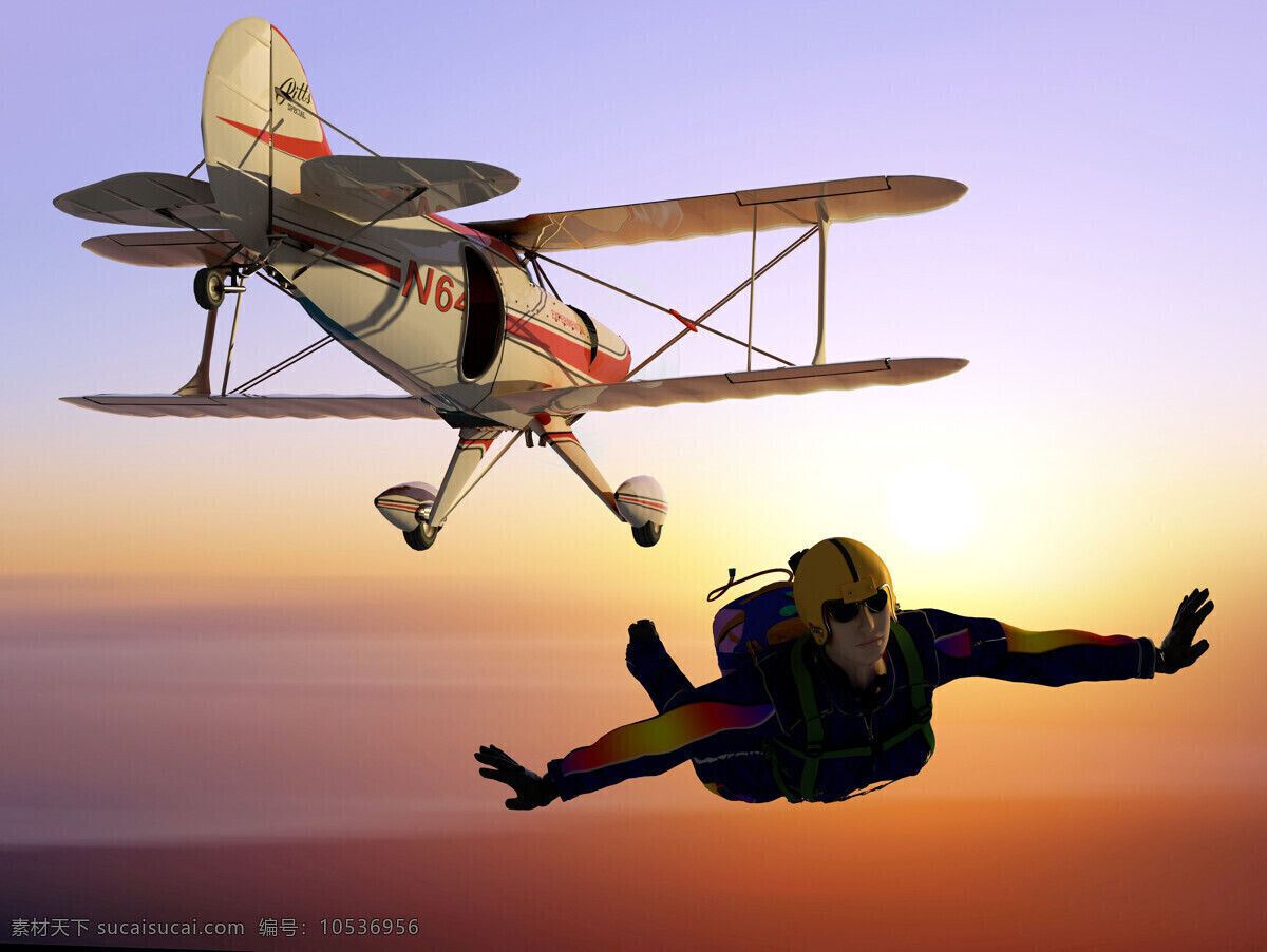 跳 飞机 男人 跳伞 运动员 极限运动 体育运动 生活百科