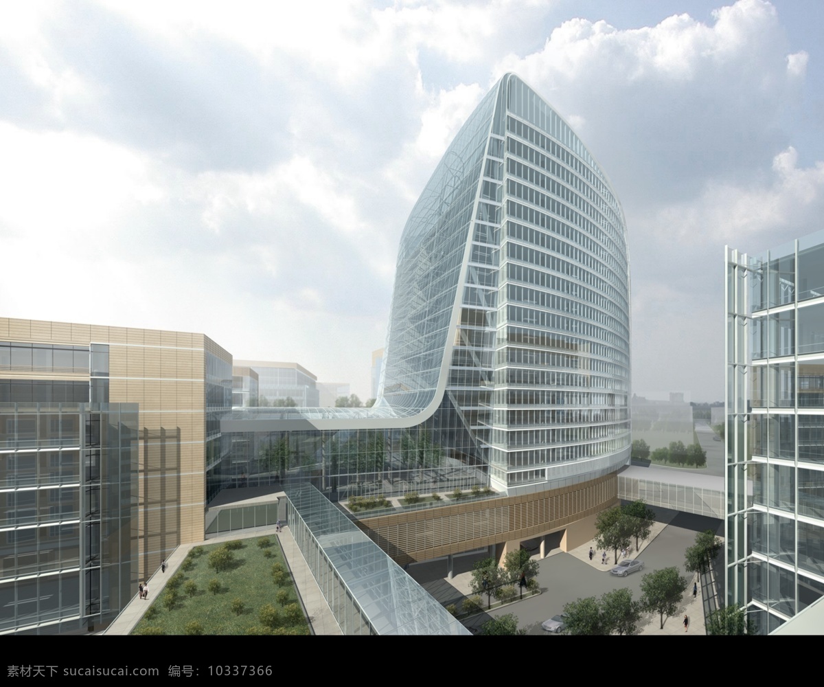 建筑效果图 高楼效果图 高楼透视图 房屋效果图 大厦效果图 写字楼效果图 湖边 建筑设计 环境设计 psd源文件 分层