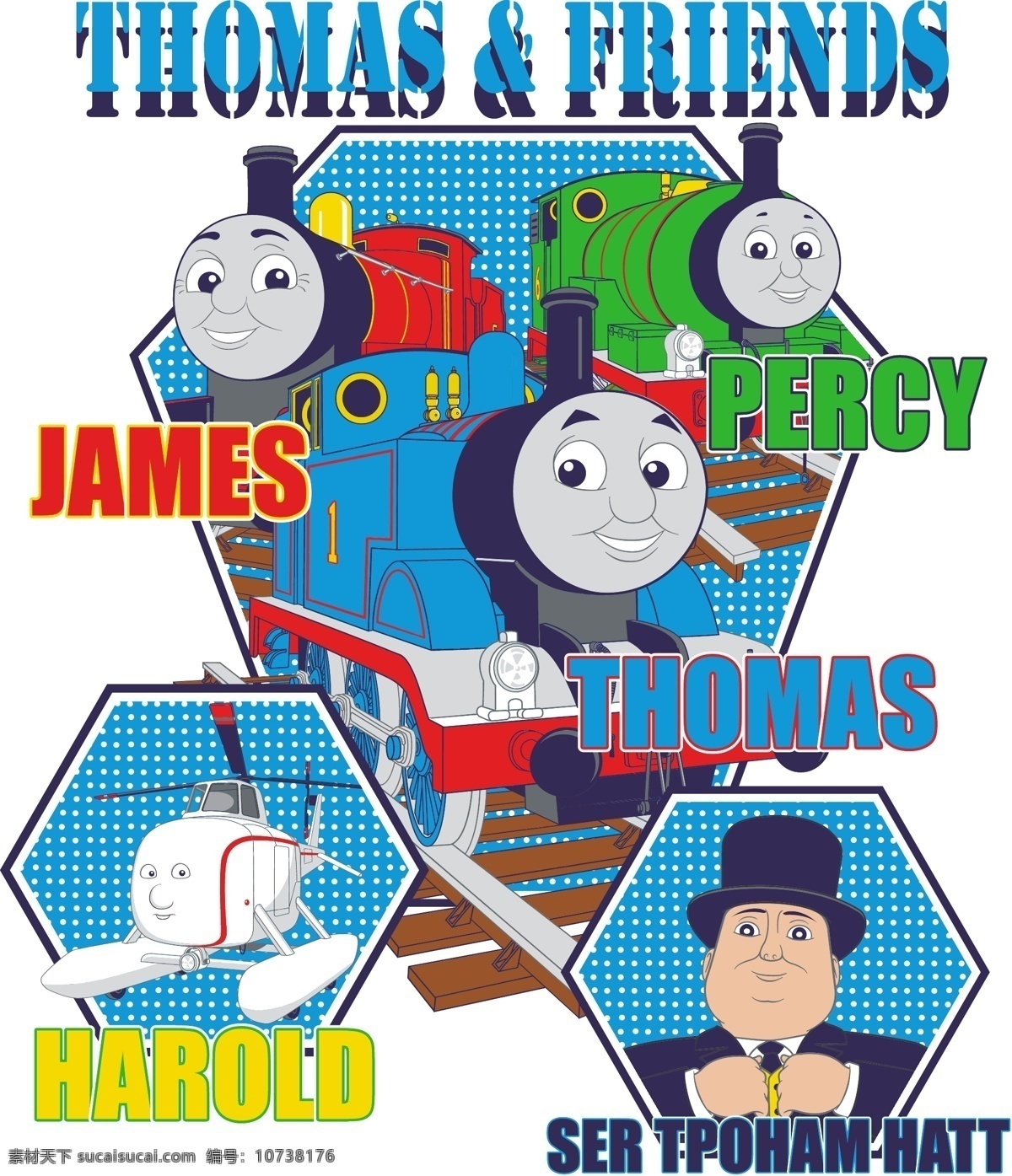 托马斯 小火车 矢量素材 其他矢量 矢量 动漫动画 动漫人物