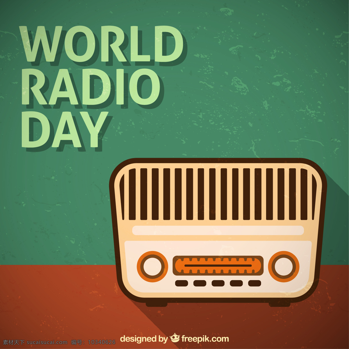 老式 收音机 背景 复古 音乐 世界 平面 通讯 无线电 声音 平面设计 扬声器 媒体 音乐背景 音量 一天 绿色