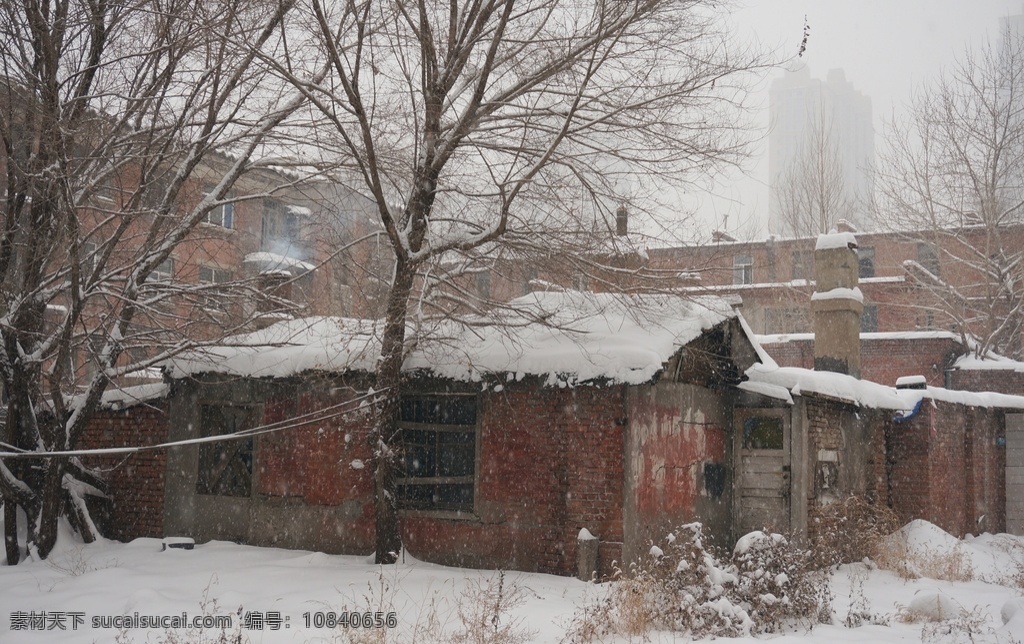 东北老房子 雪景 雪景一角 大雪地 冬天 旅游摄影 国内旅游