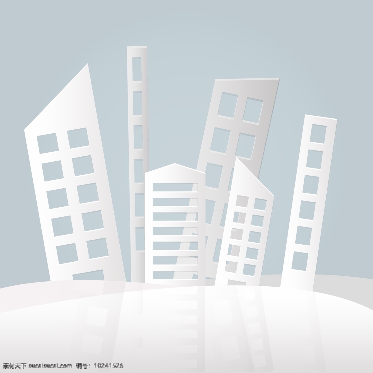建筑设计背景 摘要 造纸 建筑 背景 抽象 抽象的 市 纸 几何 模板设计 平面设计 3d 图形 天际线 白色 城市 最新矢量素材