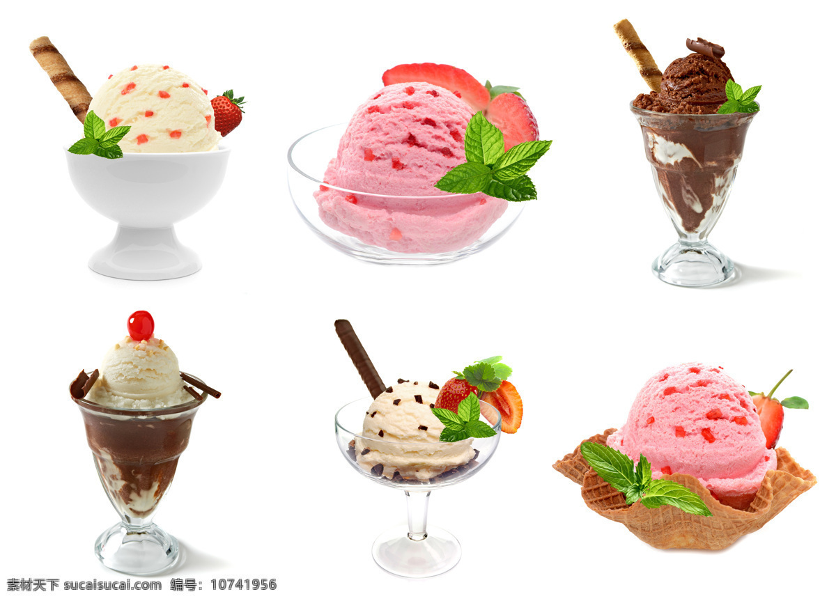 巧克力 薄荷 冰淇淋 巧克力冰淇淋 薄荷冰淇淋 冰激凌 美食 花草树木 生物世界