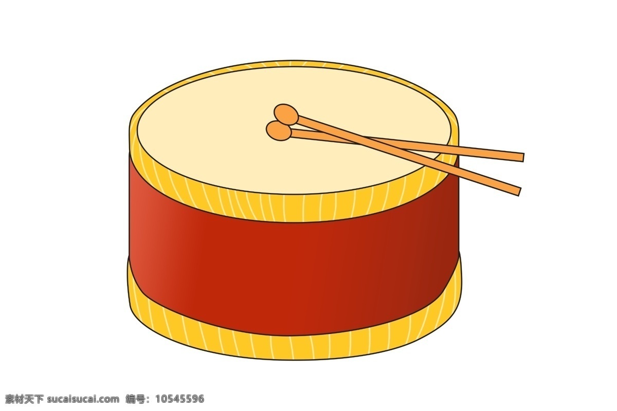 手绘 红色 牛皮 鼓 插画 牛皮鼓 铜鼓 打鼓 手绘鼓 红色牛皮鼓 牛皮鼓插画