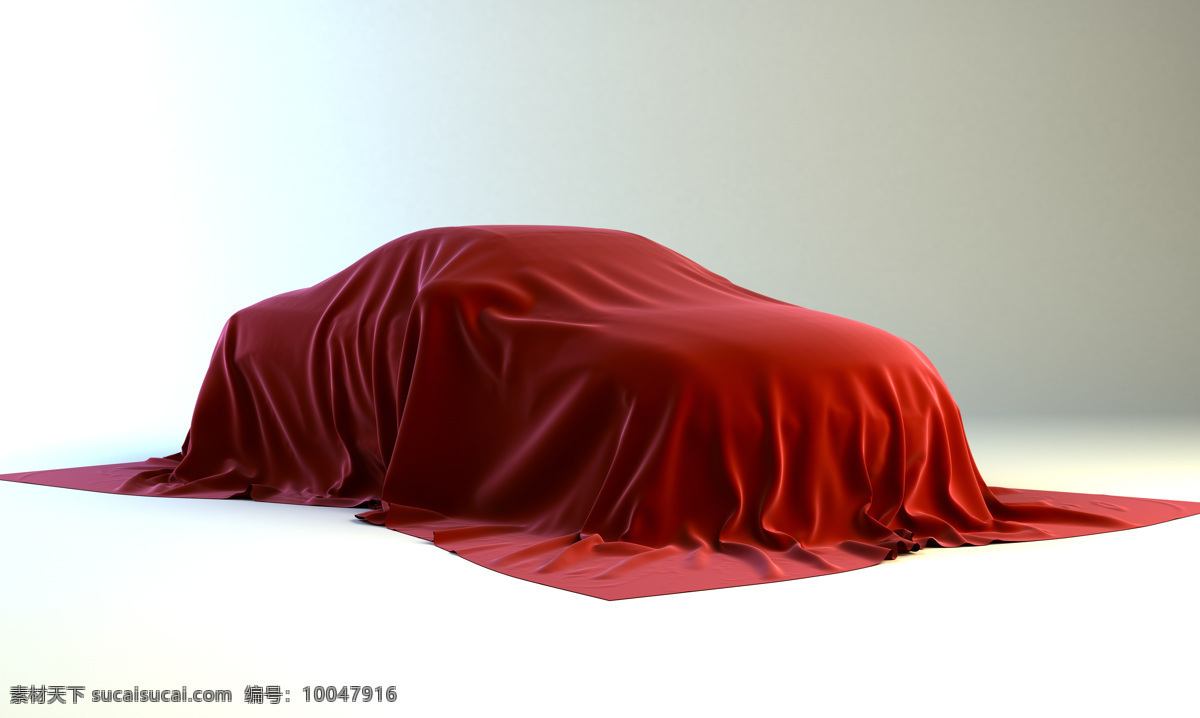 汽车揭幕 新款 轿车 新车发布 丝绸 绸缎 揭幕 幕布 遮盖轿车 即将揭晓 3d设计 3d作品