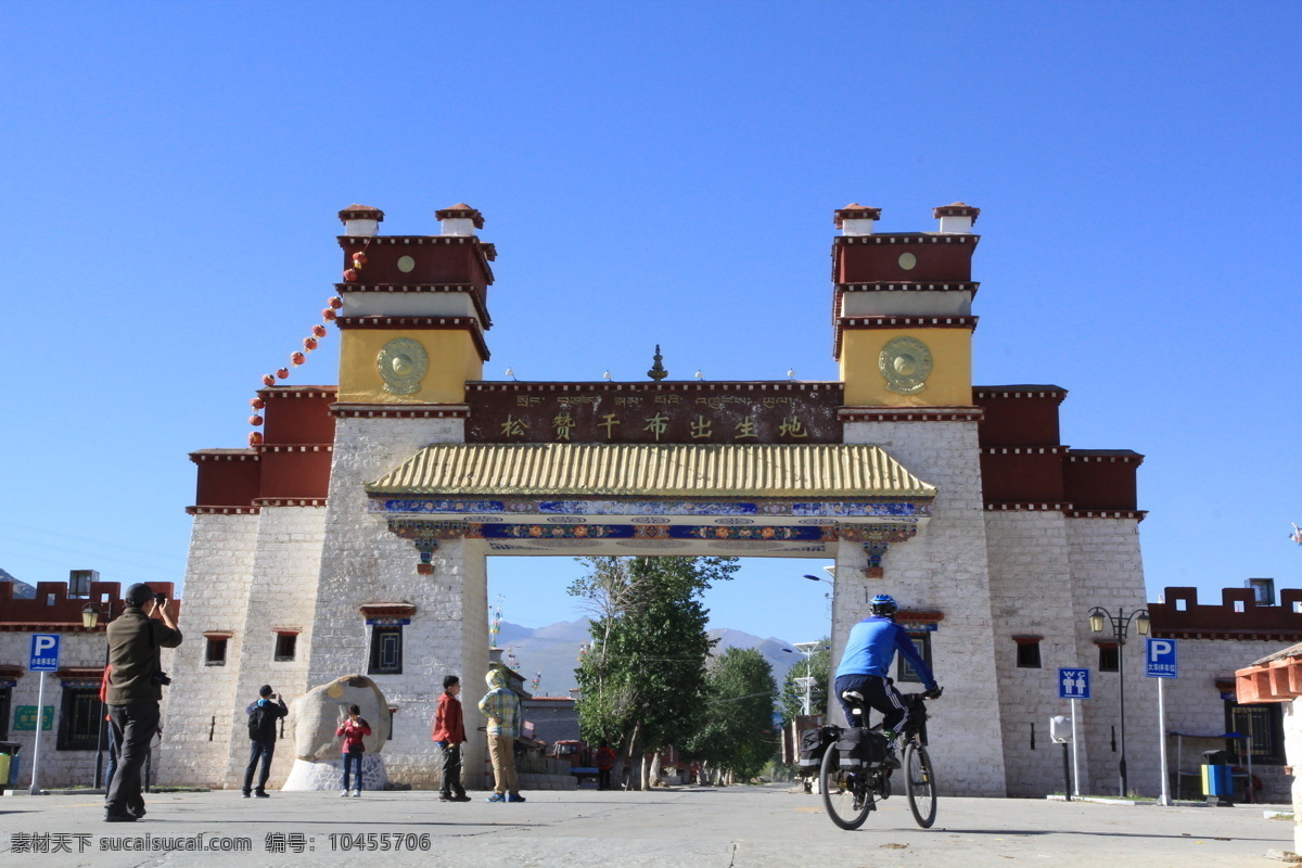 拉萨景观 拉萨 林芝 古建筑 建筑 天空 蓝天 国内旅游 旅游摄影 蓝色