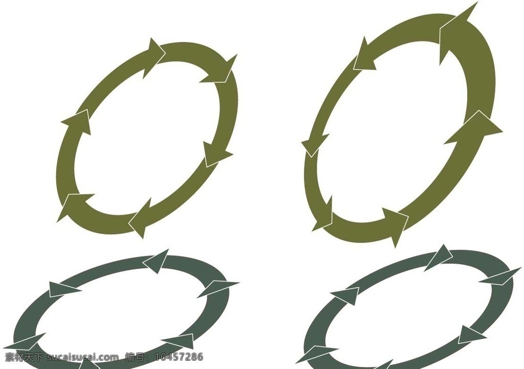 圈箭头 箭头 圆箭头 环绕 适量 转圈 集中 绕过 包围 包装设计