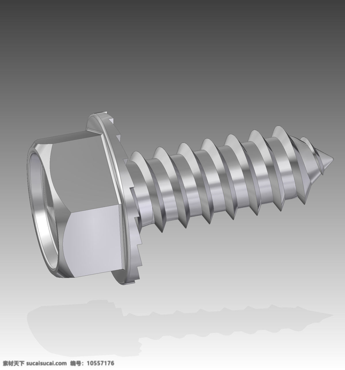 六角 头 螺钉 工程 工具 机械设计 3d模型素材 建筑模型