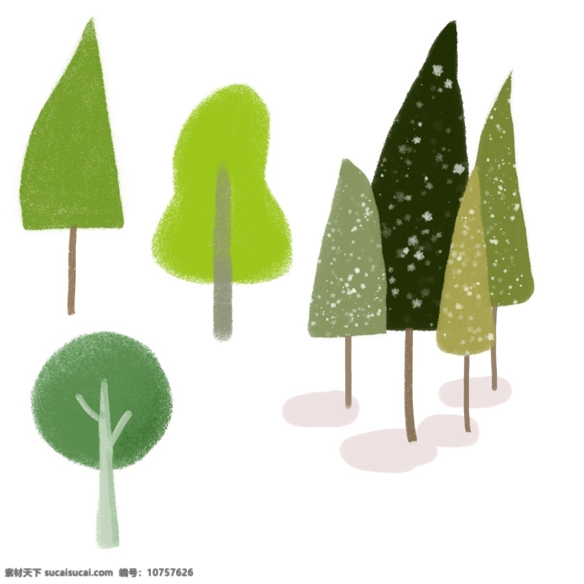 森林 树木 绿色 psd图片 分层