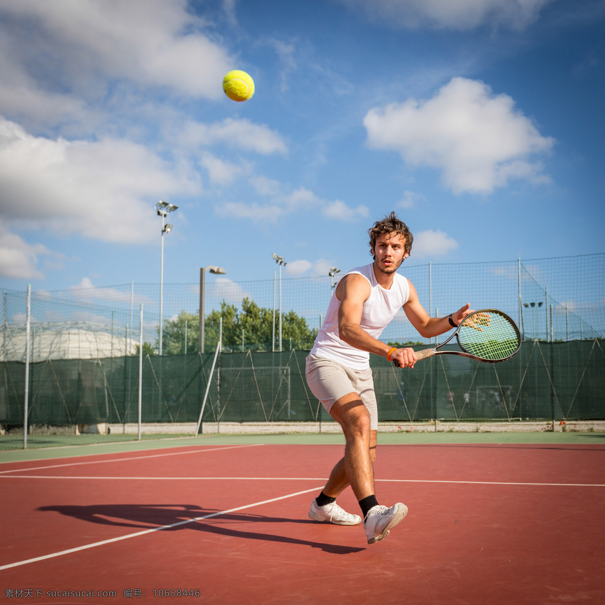 网球广告 网球素材 体育 运动 健身 打球 时尚男人 男性 体育运动 生活百科 灰色