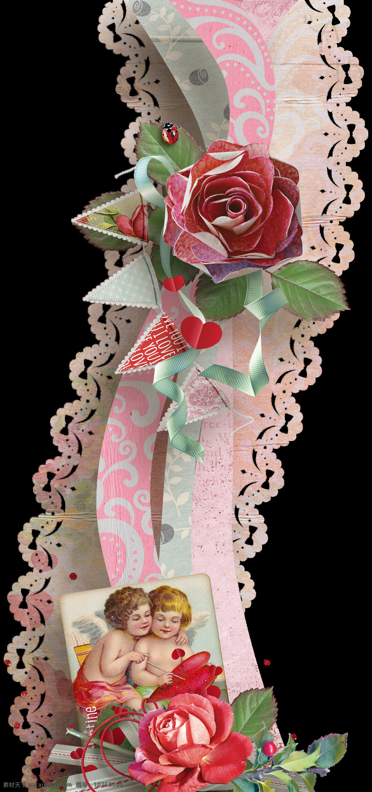 欧式 复古 花朵 装饰 复古色调 植物 花卉 绘画 花边 图案 创意 玫瑰花 鲜花
