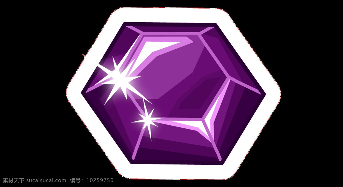 紫色 几何 钻石 元素 png元素 创意 免抠元素 透明素材