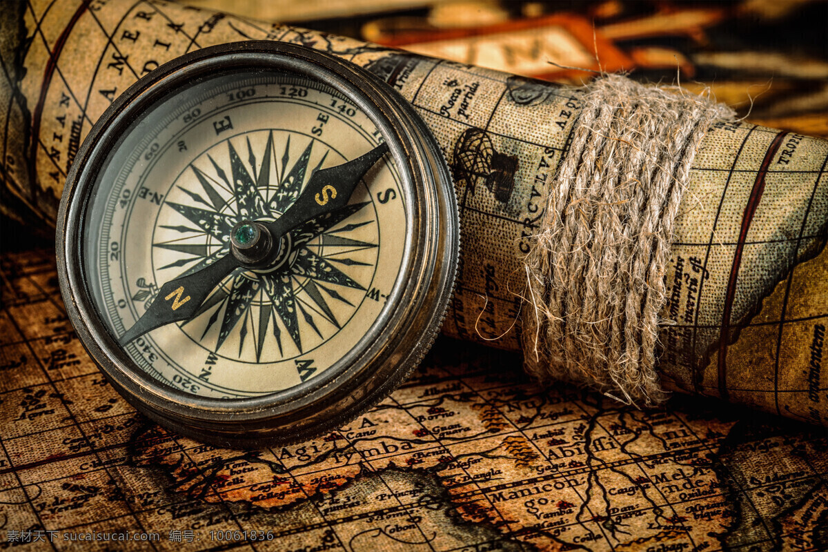 扎 起来 地图 指南针 怀旧地图 航海世界地图 航海主题 怀旧背景 其他类别 生活百科 黑色
