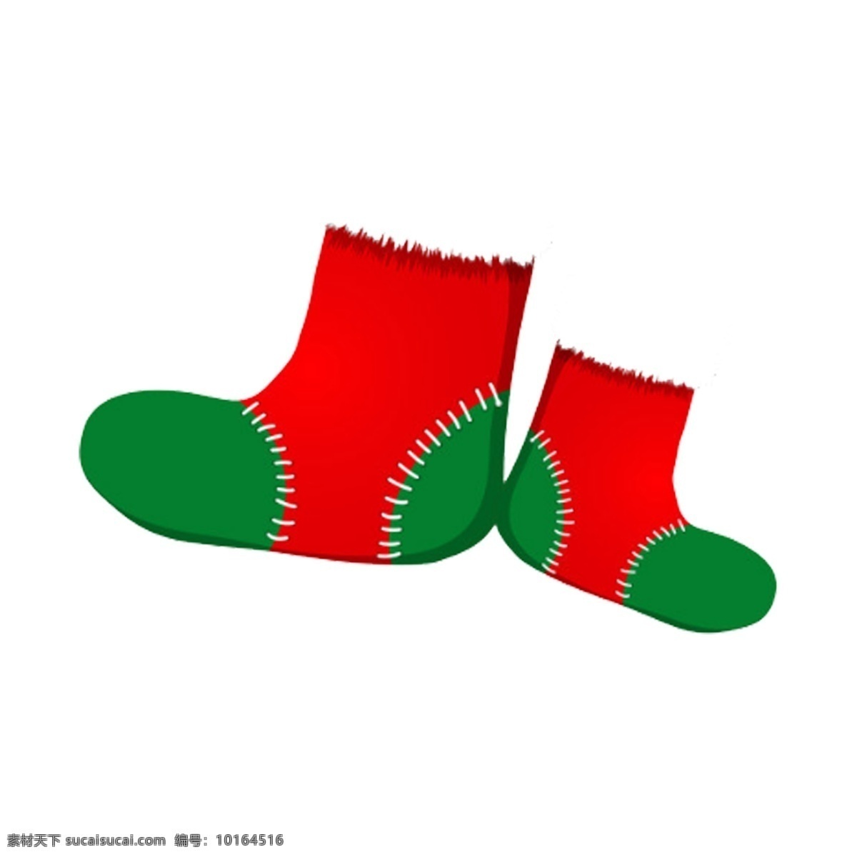 卡通 圣诞节 圣诞 袜 元素 圣诞袜 圣诞元素 可爱 png元素 免抠元素 透明素材