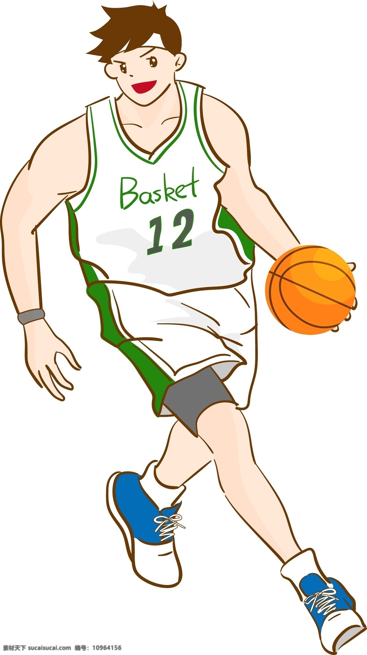 篮球 运动 比赛 卡通 人物