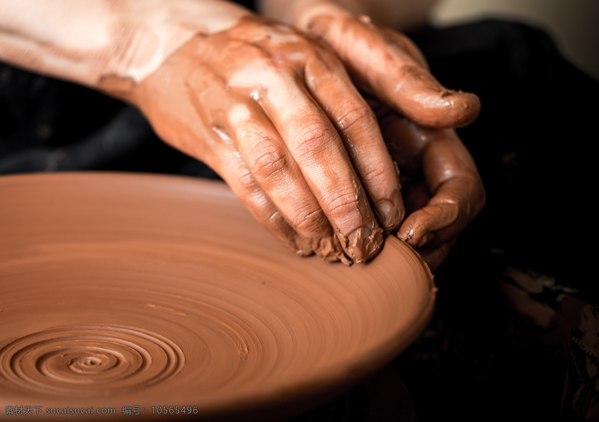 陶艺 制陶 陶瓷 手工艺品 手工制作 手 制作陶艺 民间文化 景德镇 陶艺品 文化艺术 传统文化
