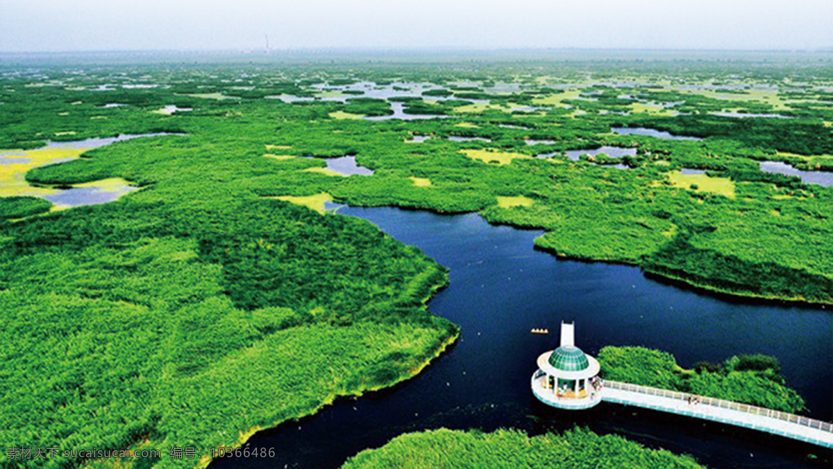 大庆 龙凤 湿地 水 草地 堡垒 桥 自然景观 自然风景