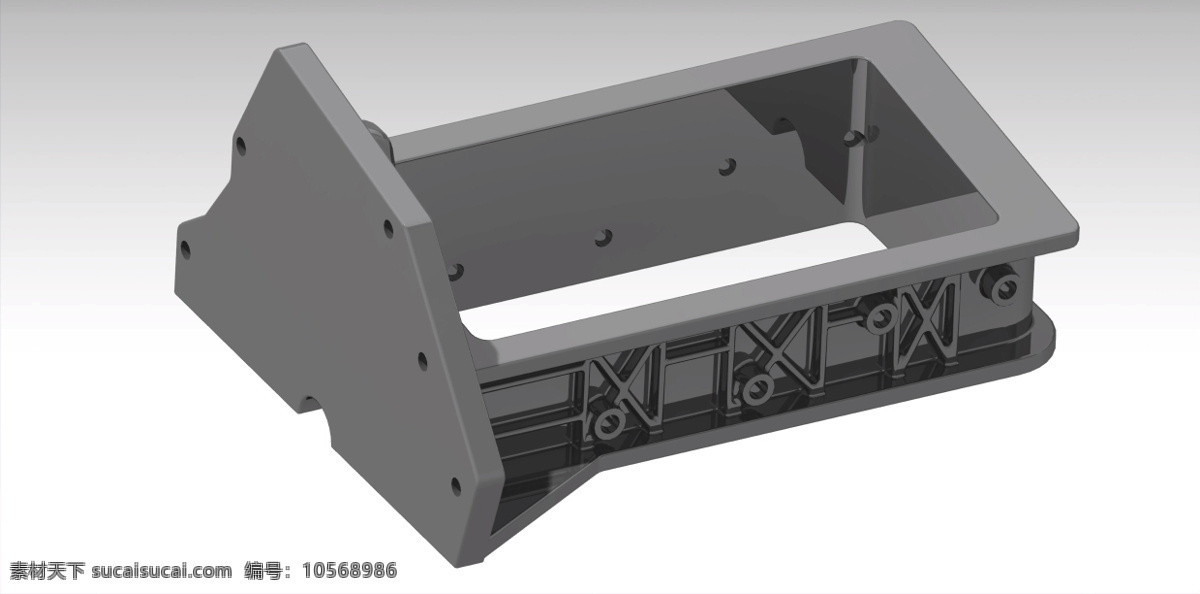 福特 gt 发动机 缸体 油锅 架 机械设计 汽车 夹具 3d模型素材 其他3d模型