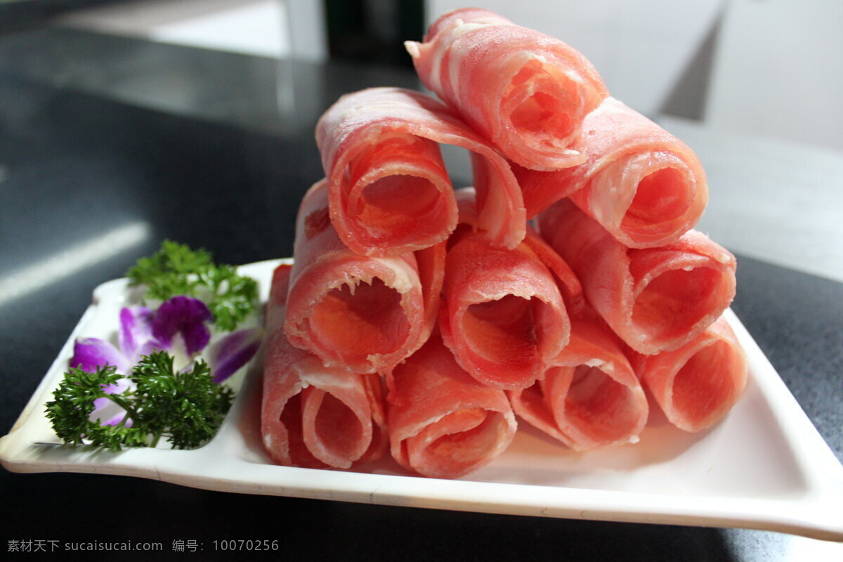 肥牛 牛肉 肉 一品肥牛 火锅涮菜 涮菜 食物原料 餐饮美食 黑色