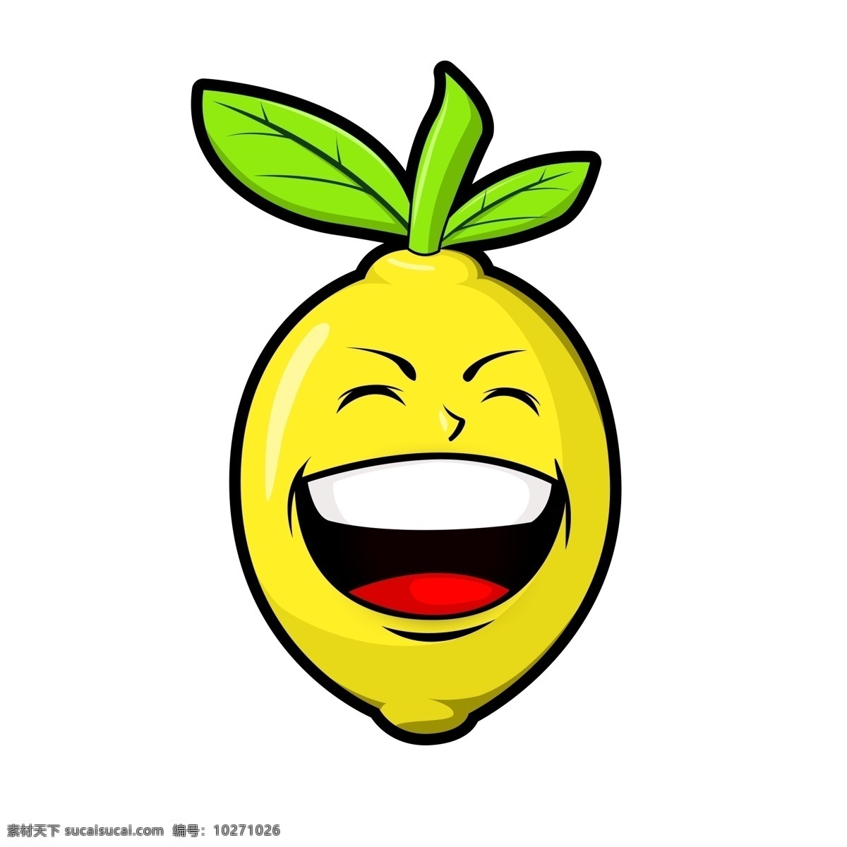卡通 柠檬 笑脸 商用 卡通柠檬笑脸 水果 卡通水果 卡通柠檬