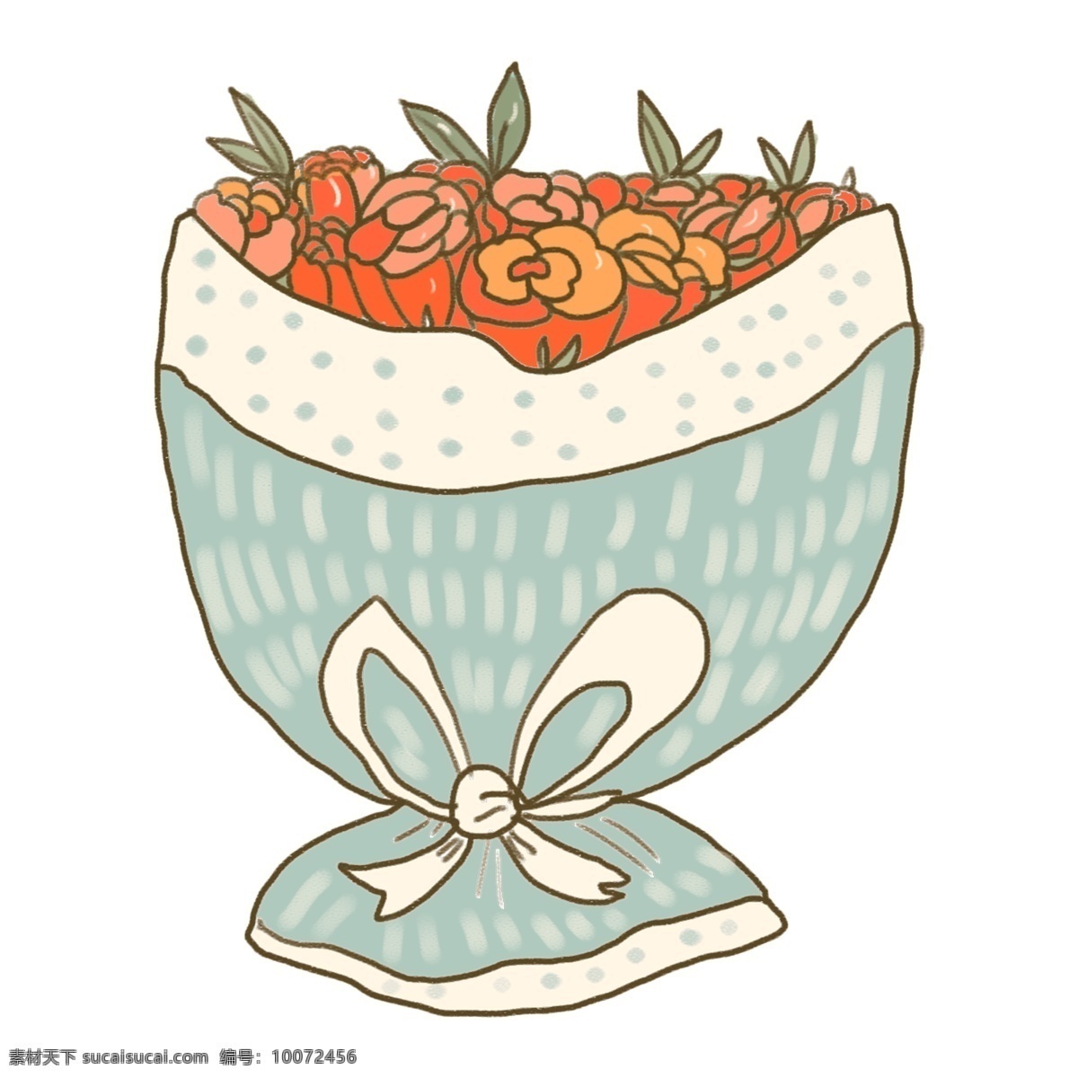 可爱 风 手绘 花束 免 抠 元素 鲜花 png免抠图 透明素材 花卉 装饰 图 花朵