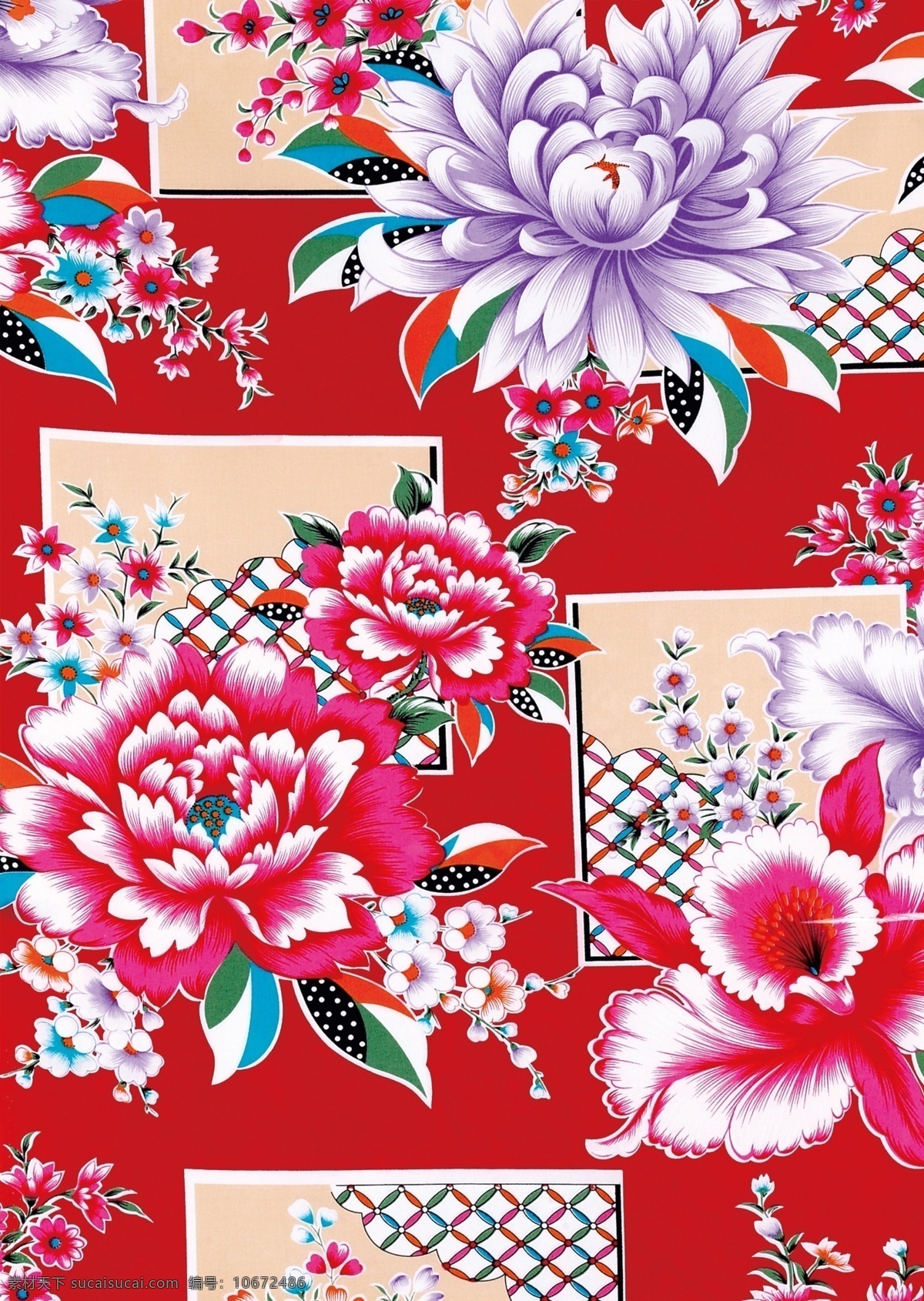 复古 花纹 布纹 背景图片 设计素材 花布 布花 背景模板 红色