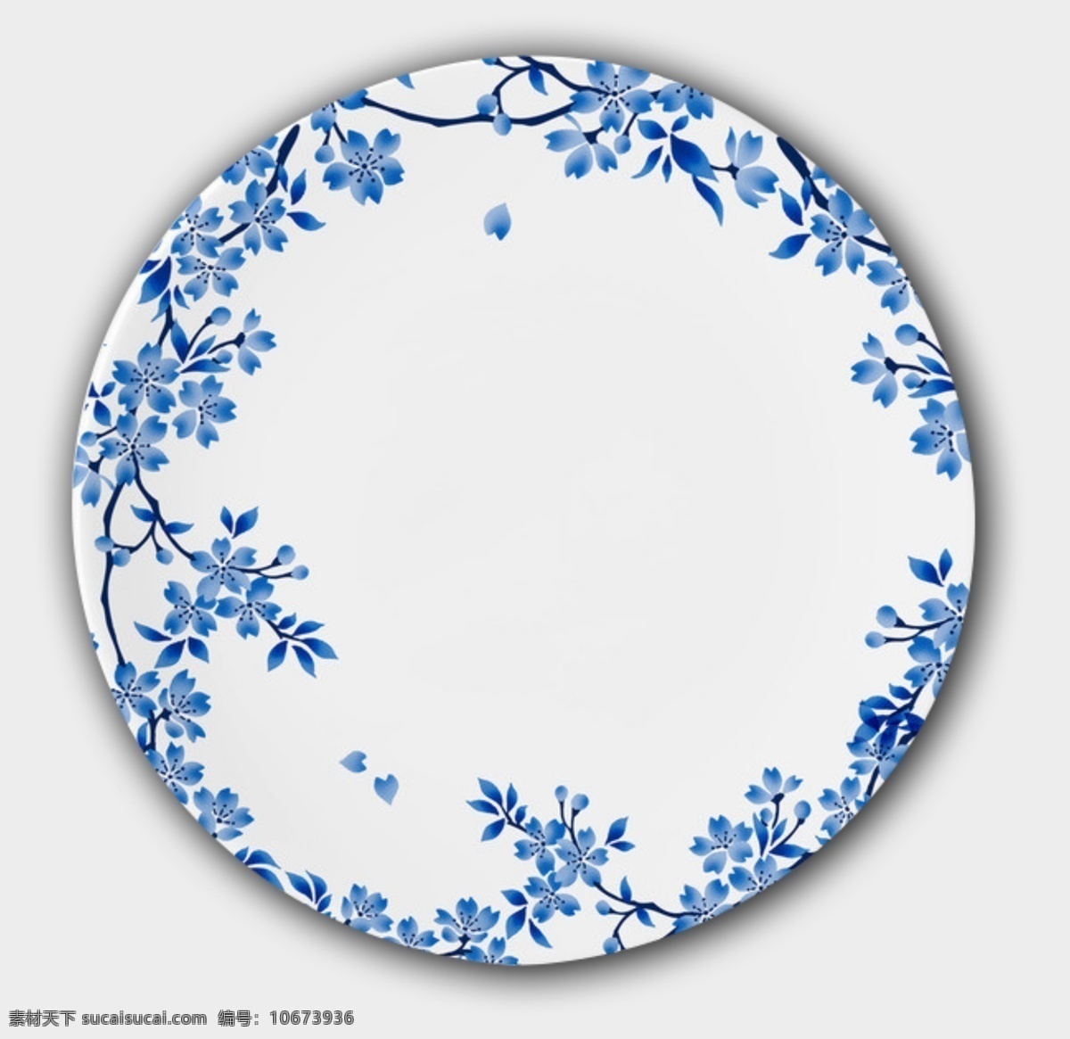 陶瓷盘子 盘子 陶瓷 花纹 中国风 优雅 陶瓷盘 素材图