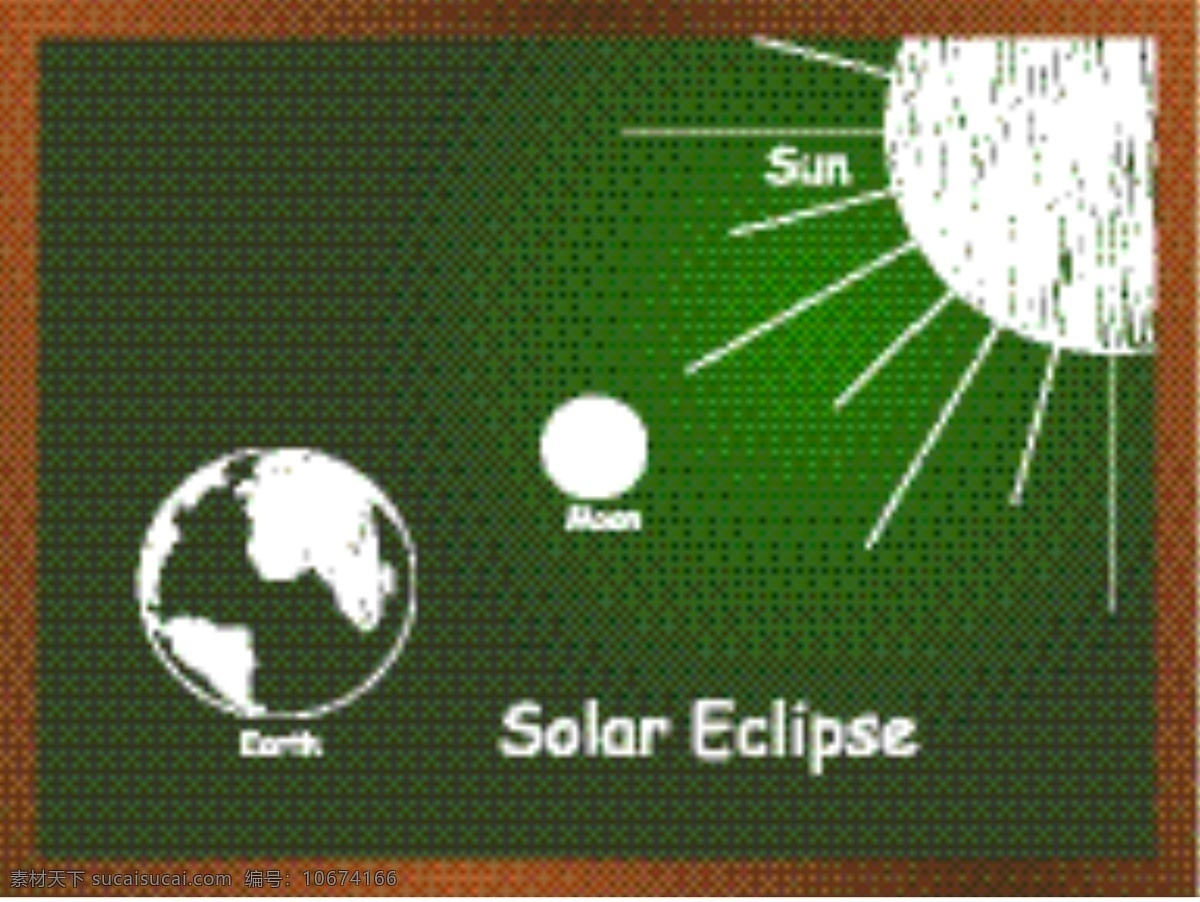 摘要 日食 概念 背景 绿色