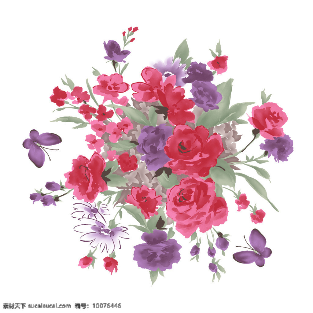 位图免费下载 服装图案 位图 优雅植物 毛衫印花 面料图库 服装设计 图案花型
