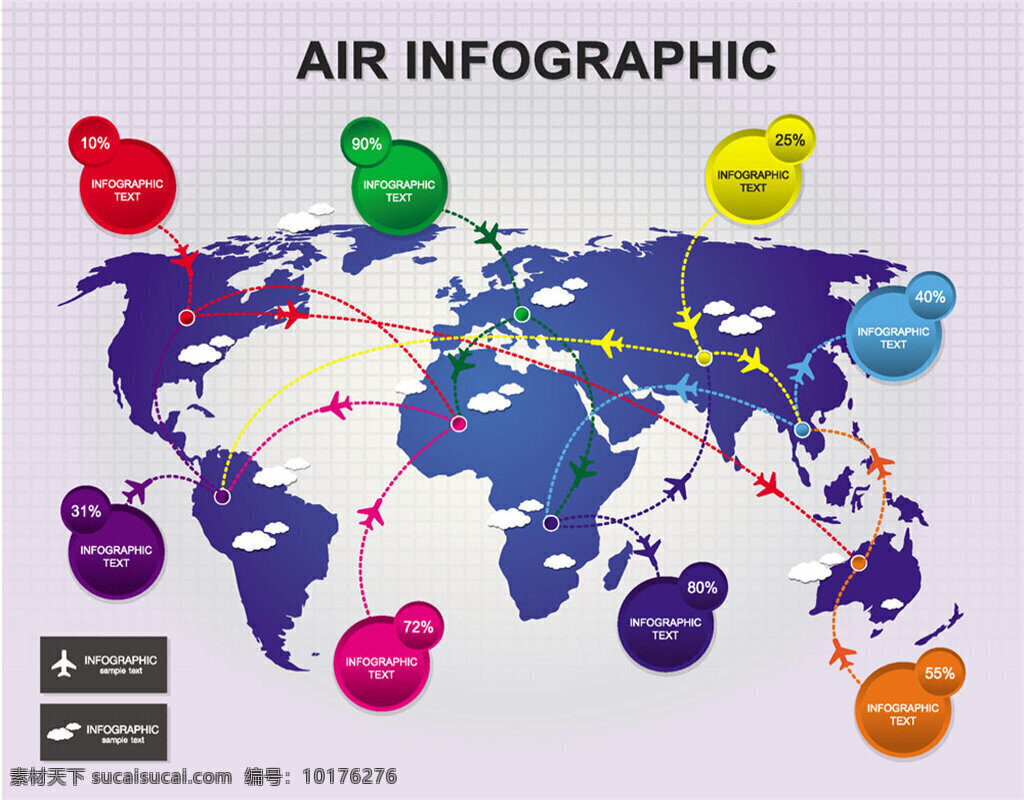 世界地图 信息 图表 信息图表 彩色地图 地图图表 矢量 彩色世界地图