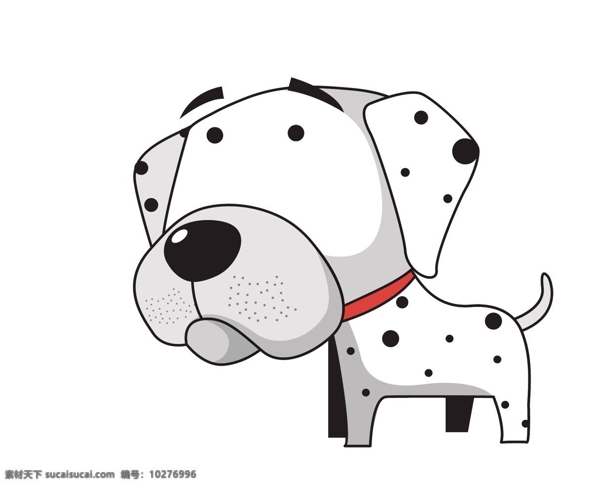 卡通 可爱 小白 狗 矢量素材 野生动物 矢量 素材图片 动物 卡通动物 矢量动物