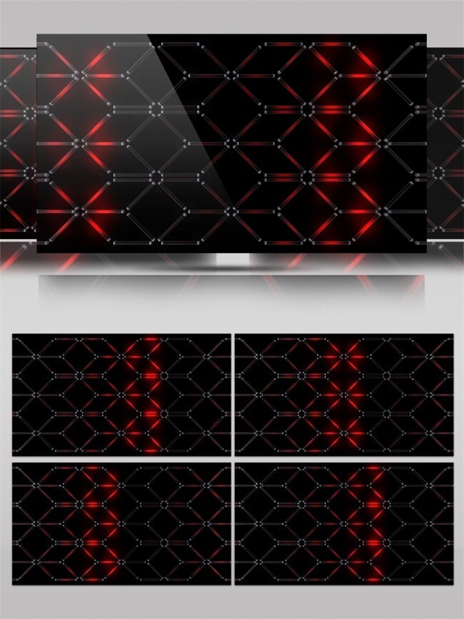 红色 基地 光束 动态 视频 星际 激光 高清素材 光景素材 唯美素材