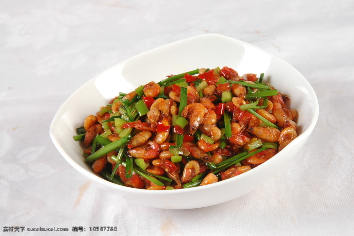 韭菜炒河虾 韭菜 河虾 传统美食 餐饮美食