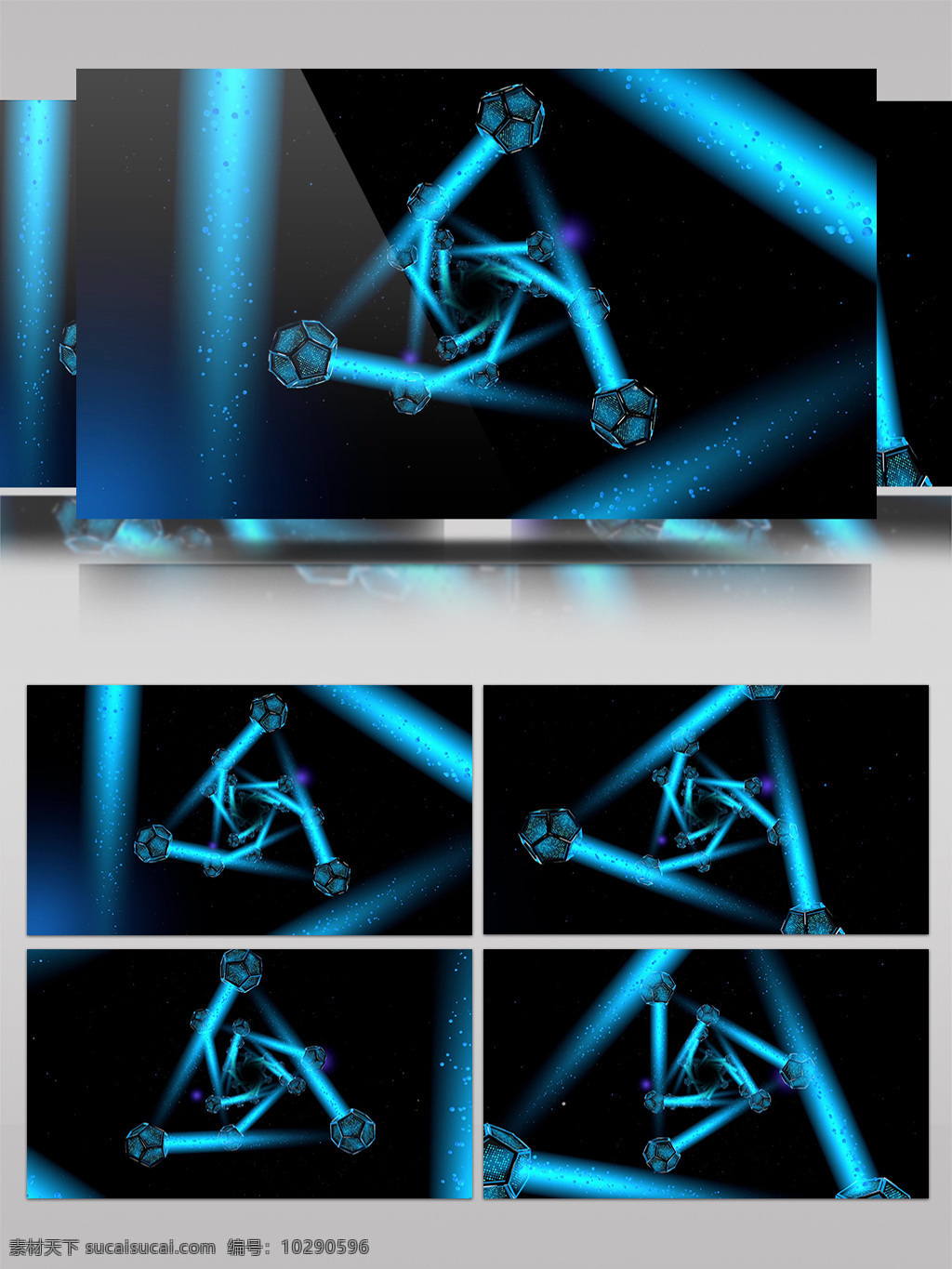 蓝色 灯光 瑰 视频 浪漫唯美 蓝色玫瑰 渲染灯光 华丽光转 三维动态类 几何魔法 空间几何变换 3d视频素材 特效视频素材