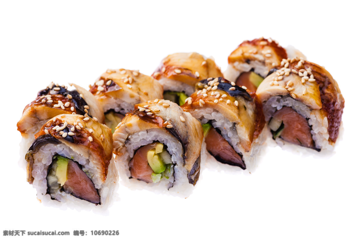 营养 芝麻 寿司 蔬菜 紫菜 日本寿司 日本美食 食材原料 餐饮美食 外国美食