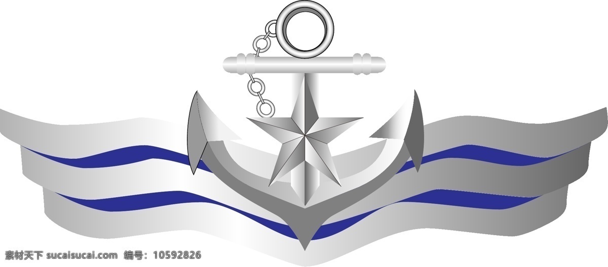 海军 胸 标 矢量图 胸标 矢量 军徽 军队 标志图标 其他图标