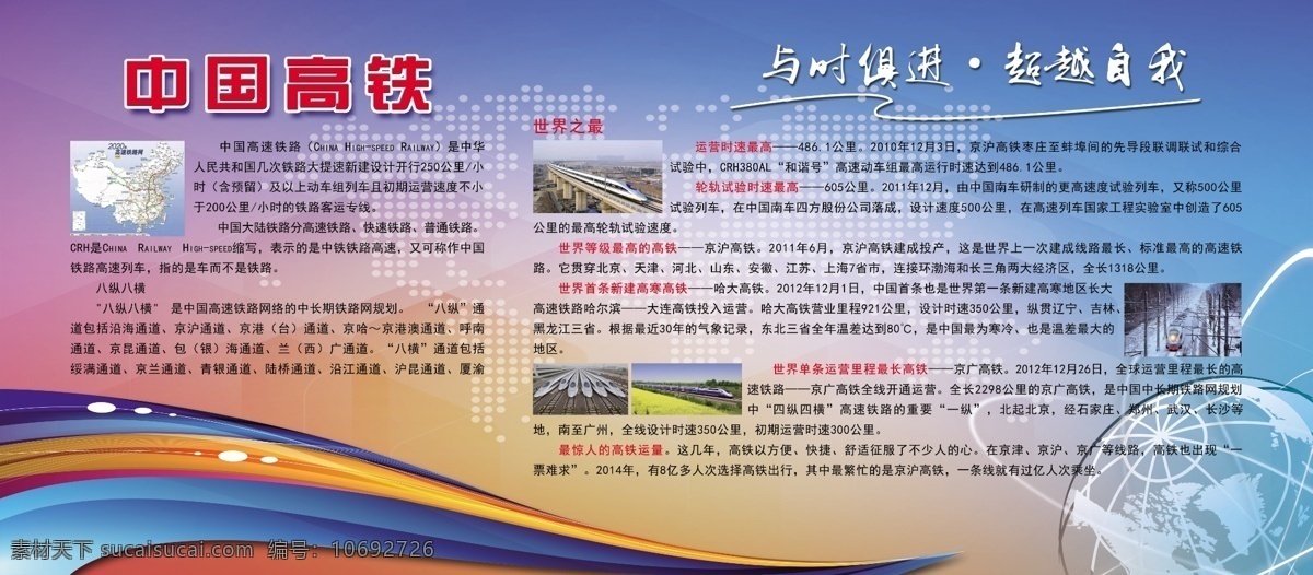 中国 科技 校园文化 中国科技 高铁 蓝色背景 大气高端 文字介绍 分层