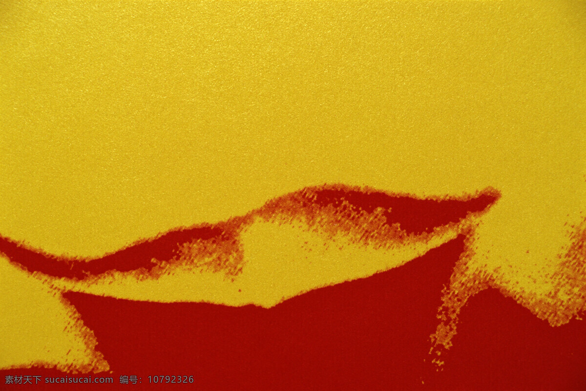 抽象画 抽象 黄色 红色 油彩 文化艺术
