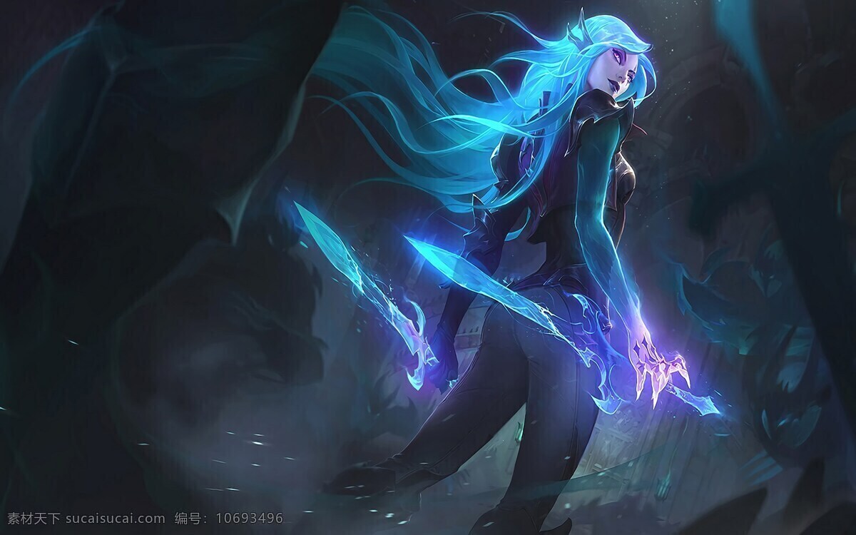 黑 游戏 暗 女 动漫动画 动漫人物